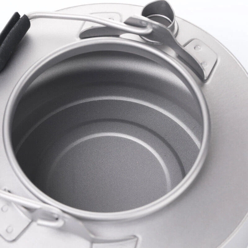 Outdoor 600ml Titanium Kettle Camping Travel Light Tea Kettle Coffee Pot 07FC0E-D4 - KOEEK