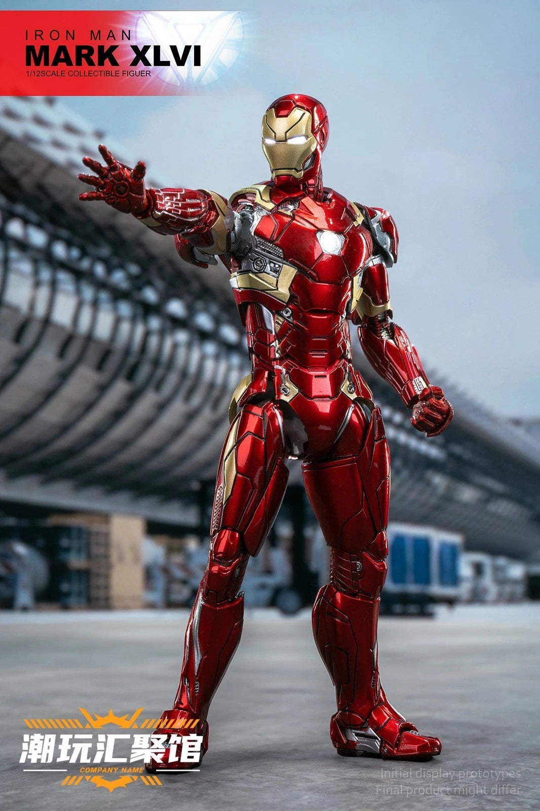 Comicave CS Iron Man MK46 Metal Alloy Action Figure 1/12 Light Model In Box 16cm COMICAVE - KOEEK