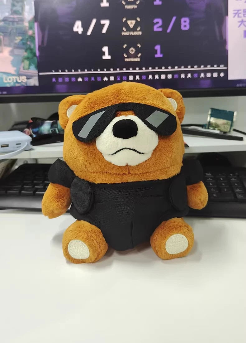 Official VALORANT Tactical Bear Plush Doll Stuffed Toy Game Fan Collection Gift 07FC0E-D4 - KOEEK
