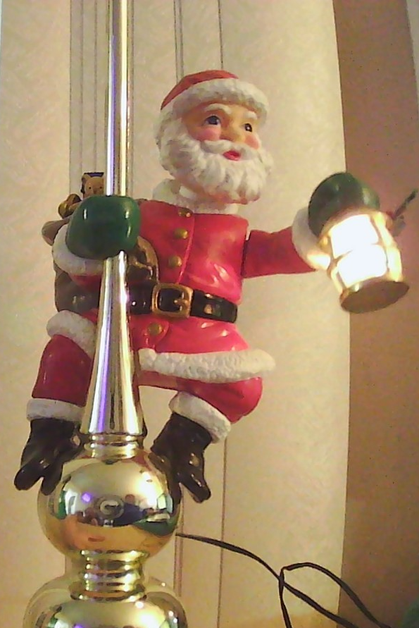 1994 Vintage Mr. Christmas Santa's Lighted Animated Tree Top in Box Tested/Works MR. CHRISTMAS - KOEEK