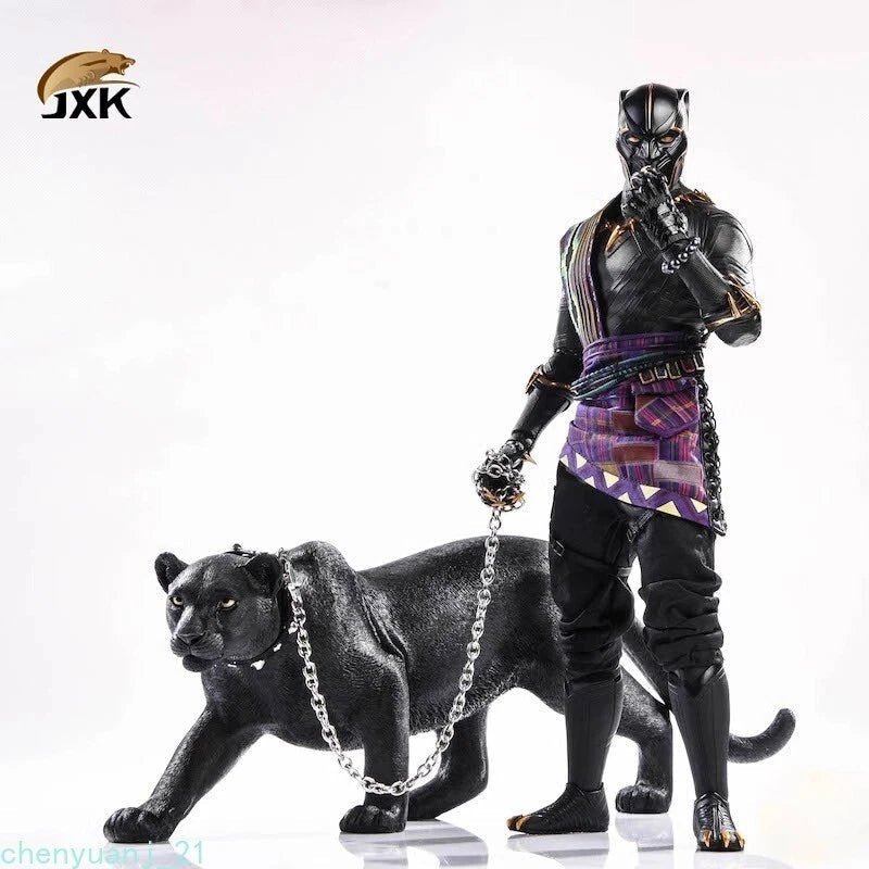 JXK 1/6 Black Leopard Black Panther Animal Figure Model Decor Model Collection 07FC0E-D4 - KOEEK