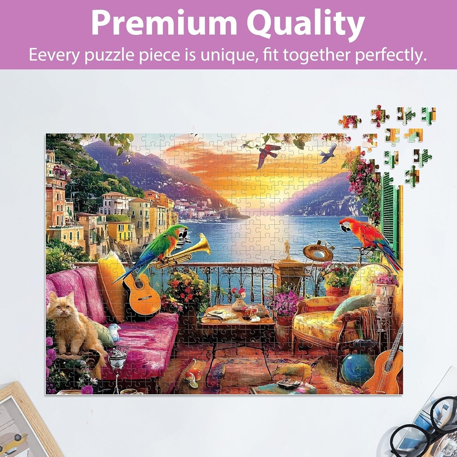 new 500 Piece Puzzles for Adults, Parrot Jigsaw Puzzle 500 Pieces Adults...