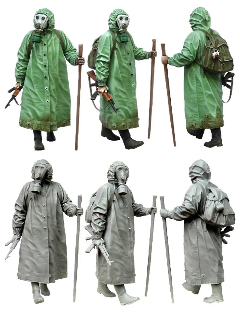 1/35 Resin Figure Model Kit STALKER (POSTAPOCALYPTIC) Unassambled Unpainted 07FC0E-D4 - KOEEK