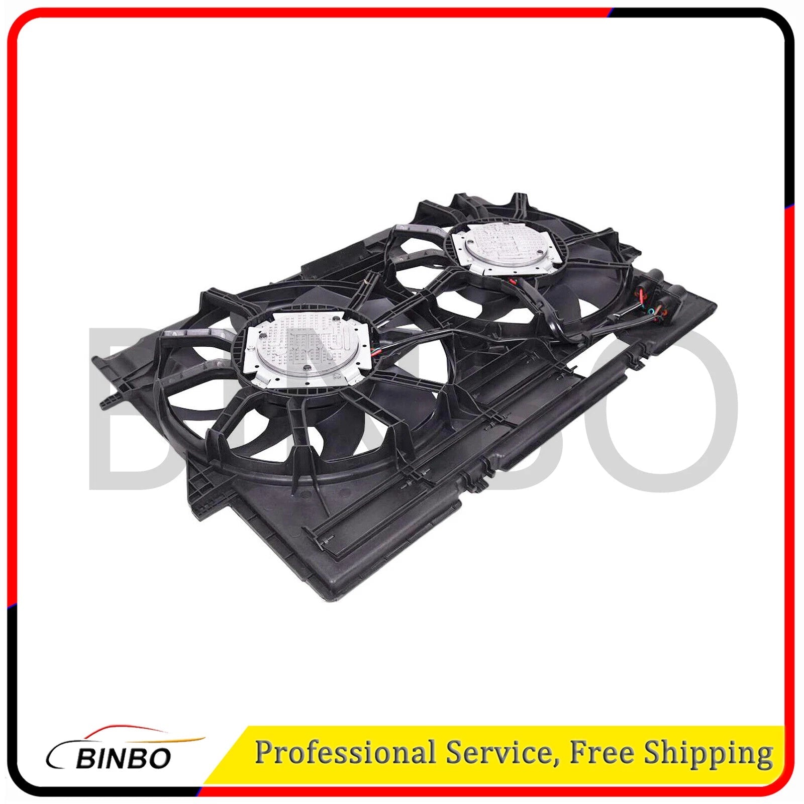 Radiator Cooling Fans 4H0959455AE 4H0121207B Fit For Audi RS5 13 14 15 4.2L 07FC0E-D4 - KOEEK