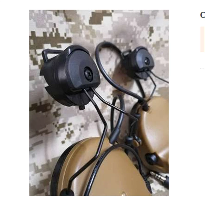 C3 COMTAC III Single Noise Reduction Tactical Headset Helmet Ver For TCA TRI 07FC0E-D4 - KOEEK