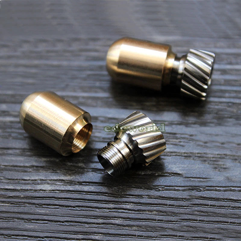 EDC TITANER Titanium + Brass EDC Bead Key Parachute Cord Pendant Lanyard DIYBead TITANER - KOEEK