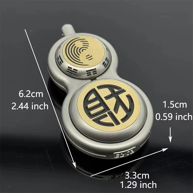 Multifunctional Gourd EDC Fidget Toys Fun Mechanical Ratchet Fidget Spinner Gift 07FC0E-D4 - KOEEK