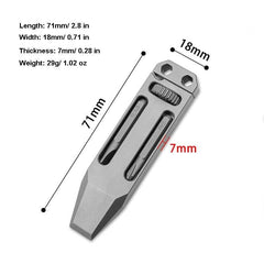 Mini Titanium Multi Tools Adjustable wrench Pocket EDC Pry Bar Crowbar with Bits 07FC0E-D4 - KOEEK