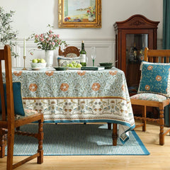French Linen Rectangular Tablecloth, Italian Floral Tablecloths 07FC0E-D4 - KOEEK