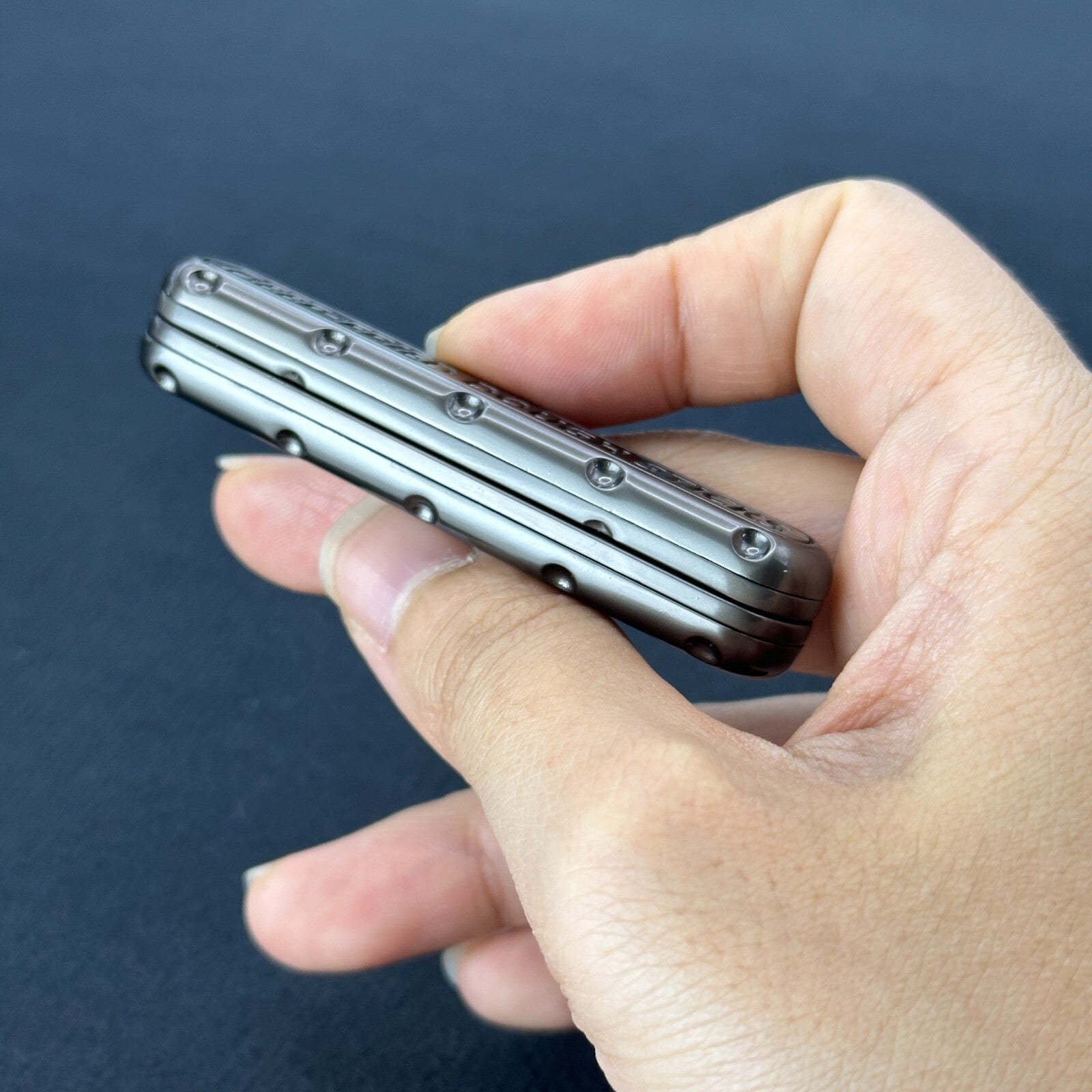 Fidget Slider Push Fried Stick PPB Desk Toy Adult Decompression Metal EDC Gifts 07FC0E-D4 - KOEEK