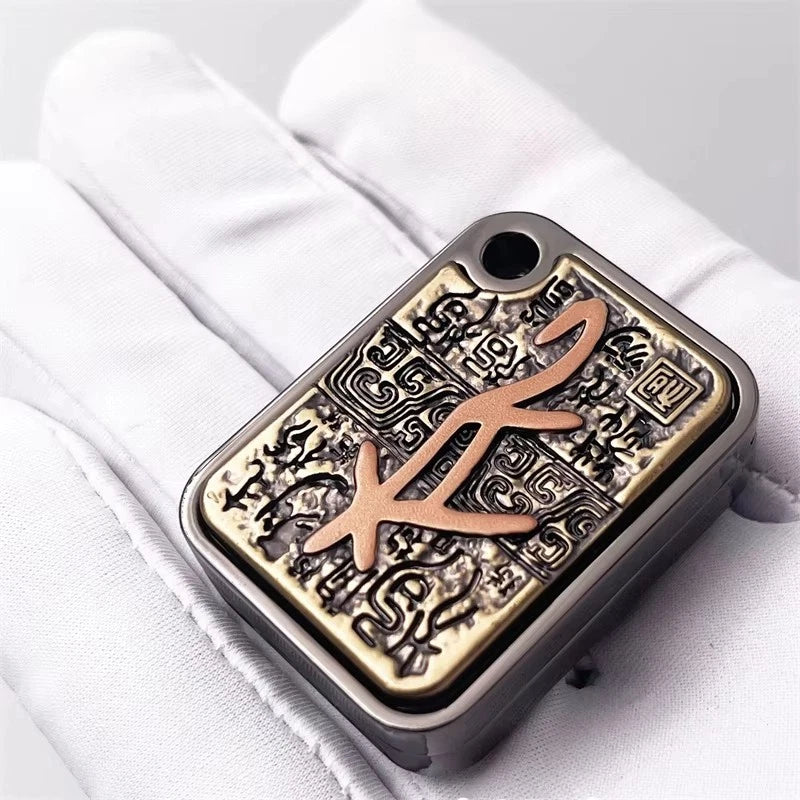 Cool 3D Carved Dragon Head EDC Fidget Slider Fun Side Push Fidget Toys Gift 07FC0E-D4 - KOEEK