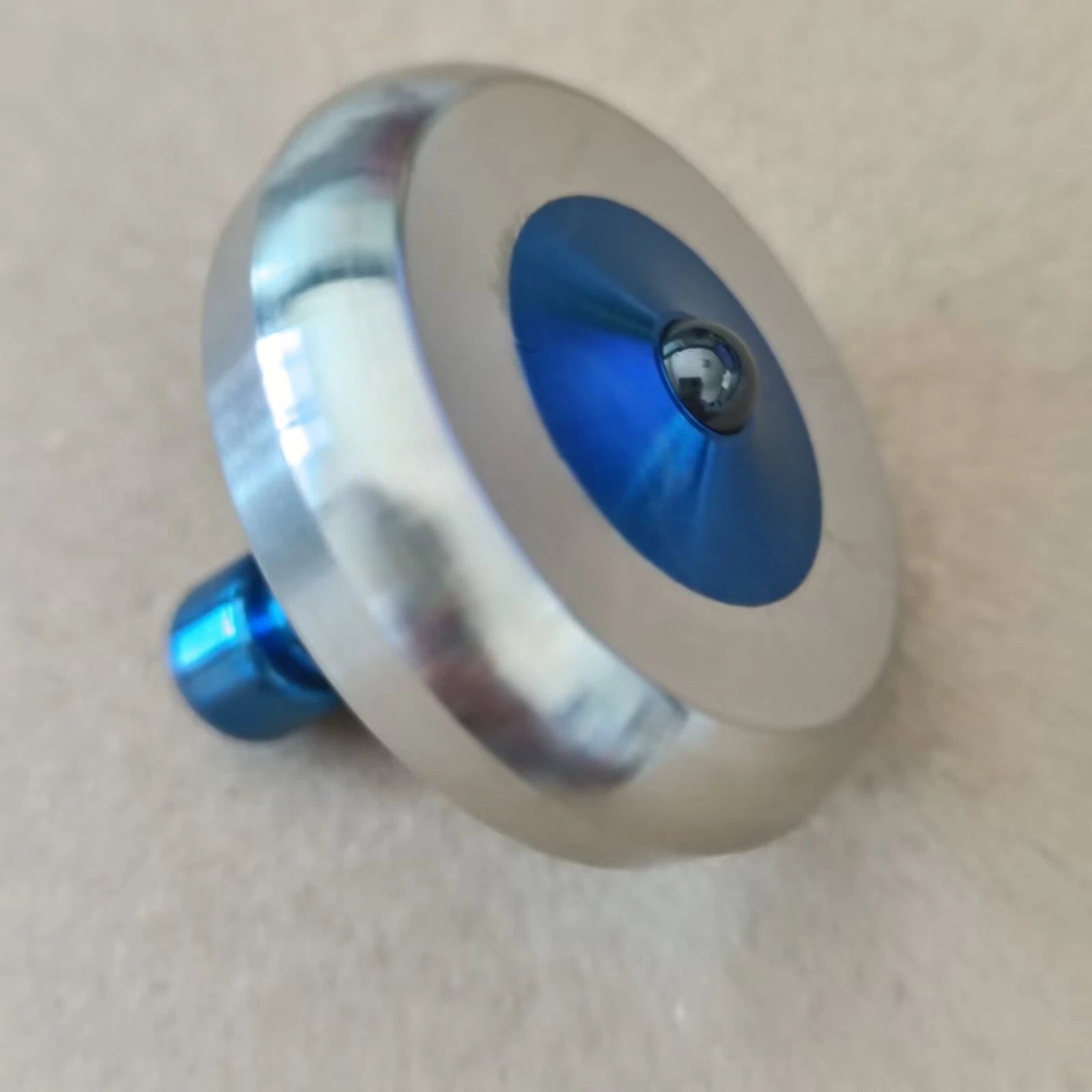 Titanium+Stainless Steel Spinning Top Finger Spinner Ceramic Bead Fidget EDC Toy 07FC0E-D4 - KOEEK