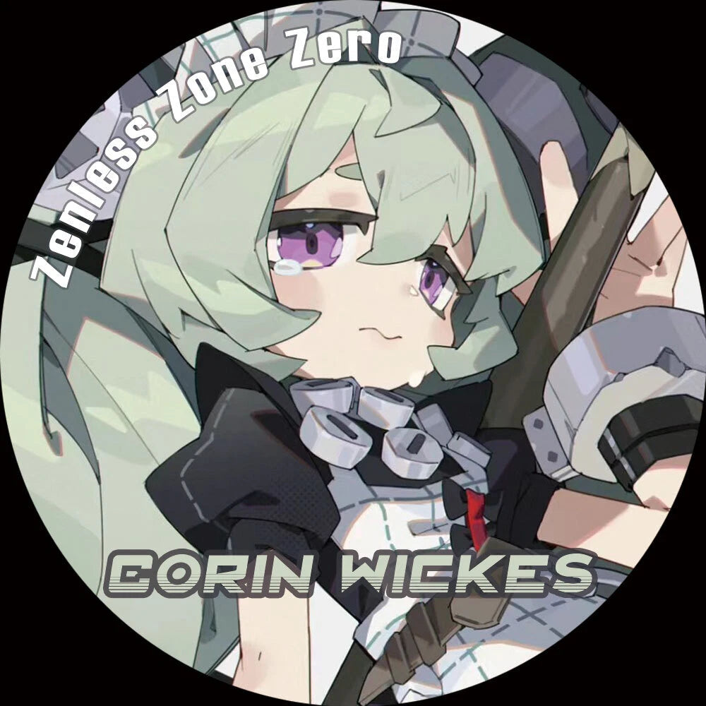 Zenless Zone Zero Corin Wickes Anime Laser Ticket Double Flash Badge Gift Set 07FC0E-D4 - KOEEK
