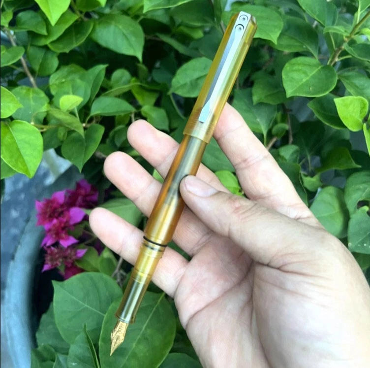 Imported PEI Titanium Alloy Schmidt Nib Fountain Pen Pocket Signature PenEDC 07FC0E-D4 - KOEEK