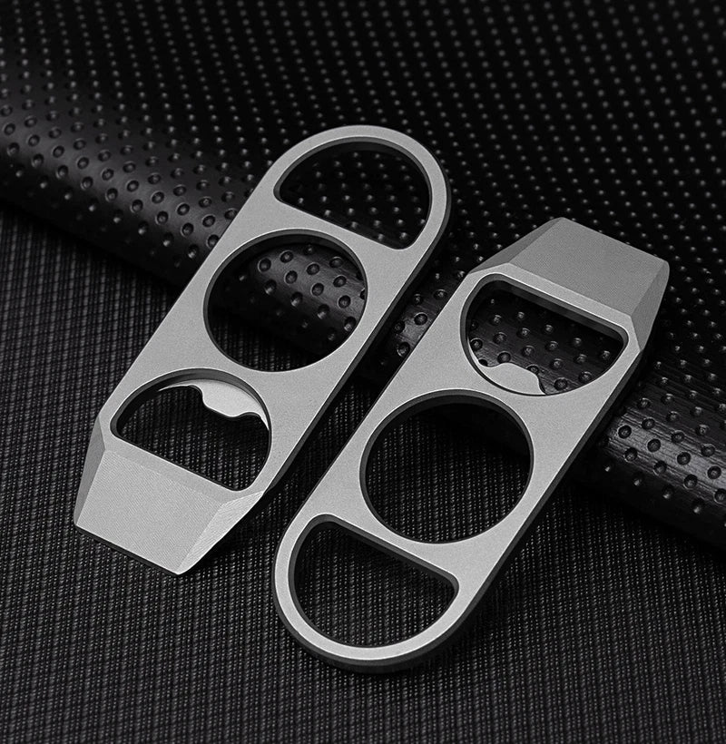 EDC Titanium Alloy Multi Tools Crowbar Bottle Opener Portable Outdoor Keychain 07FC0E-D4 - KOEEK