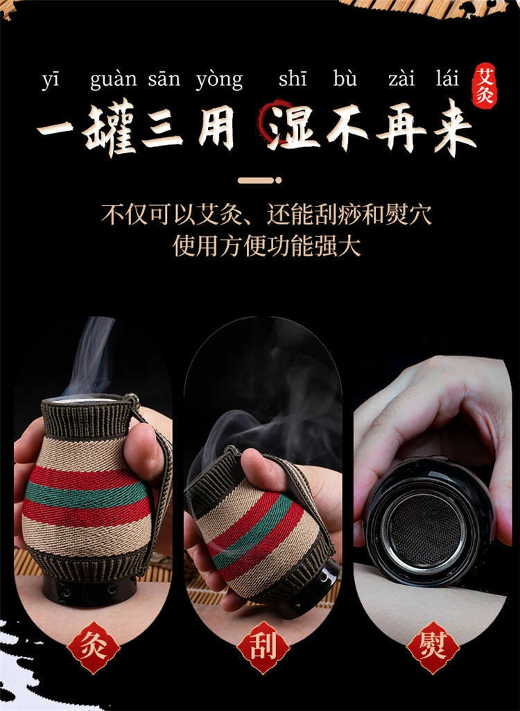 1pc Eye Face Ceramic Moxibustion Cup Moxa Box Gua Sha Massage Mugwort Tool艾灸艾条艾草 07FC0E-D4 - KOEEK