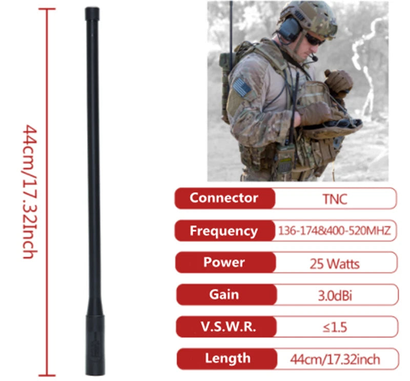 PRC-152 148 TCA TRI Tactical Antenna Fitting Components TNC Port UV Dual Segment TCA - KOEEK