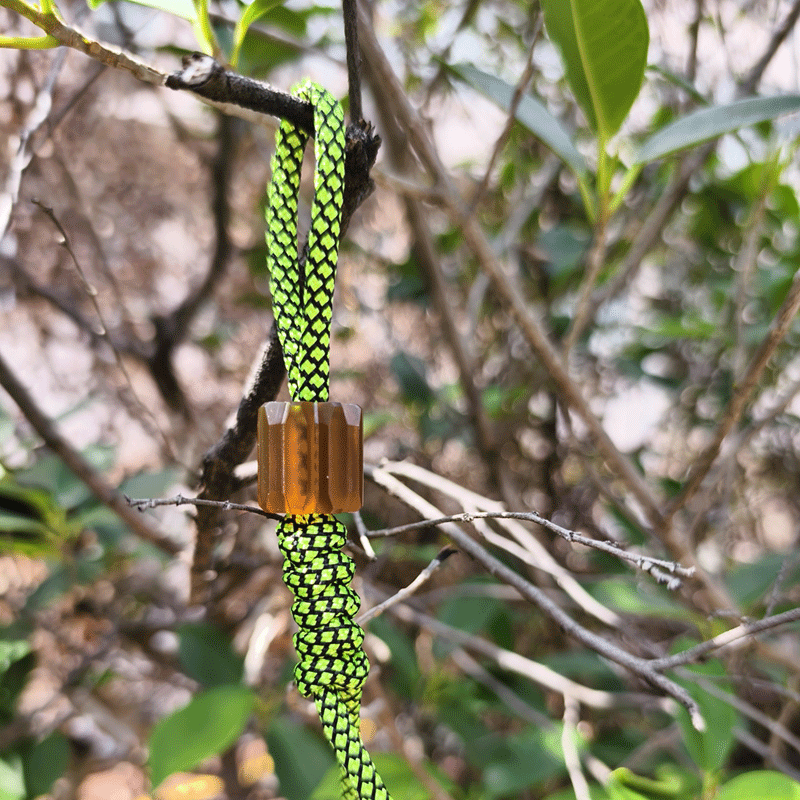 EDC Titanium PEI Knife Lanyard Pendant DIY Bead Paracord Necklace Bracelet Charm 07FC0E-D4 - KOEEK