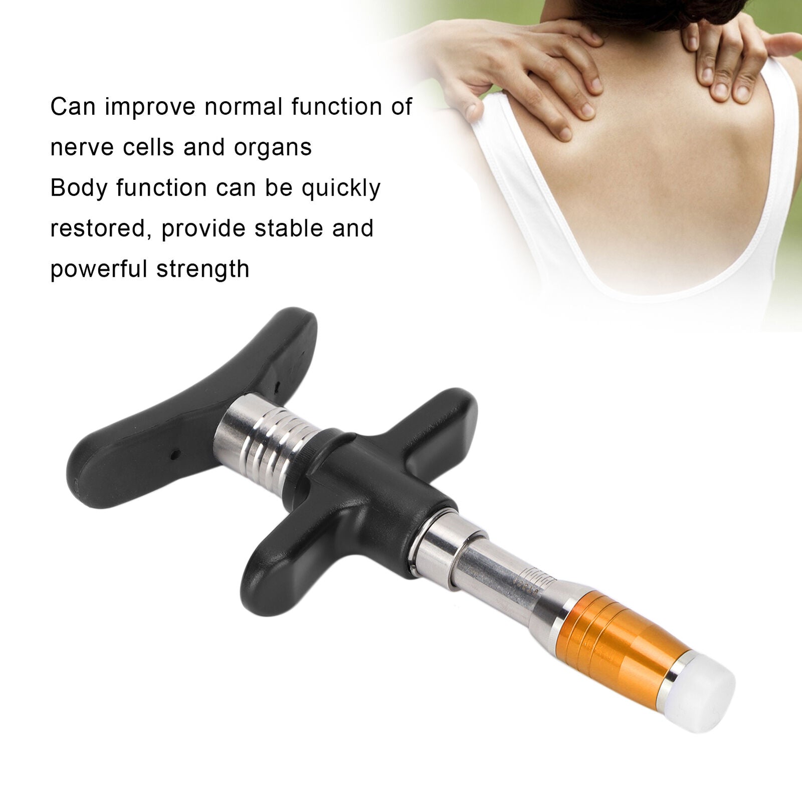 new Manual Chiropractic Adjusting Tool Gun Therapy Spine Correction Massager koeek - KOEEK