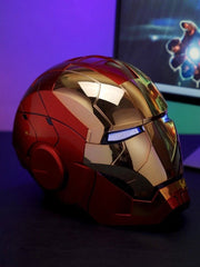 1:1 Iron Man MK5 Golden One Helmet Wearable Voice-control Mask AUTOKING Cosplay 07FC0E-D4 - KOEEK