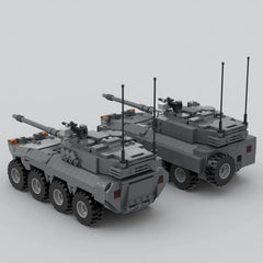 MOC-89851 Centauro Tank Destroyer Building Blocks Military Vehicle Model Kit kid 07FC0E-D4 - KOEEK