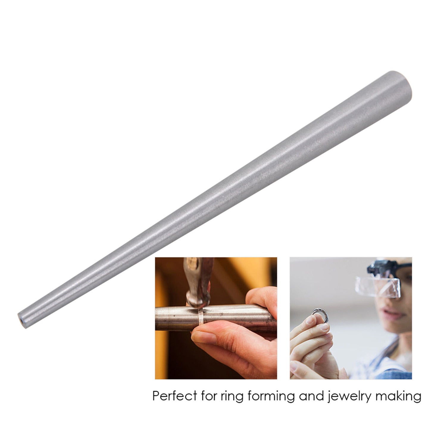 new Stainless Steel Ring Enlarger Stick Mandrel Sizer Tool For Jewelry Making A koeek - KOEEK