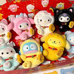 TOPTOY Sanrio Lucky Cat Series Piush Blind Box Confirmed Figure Toy Doll Gift