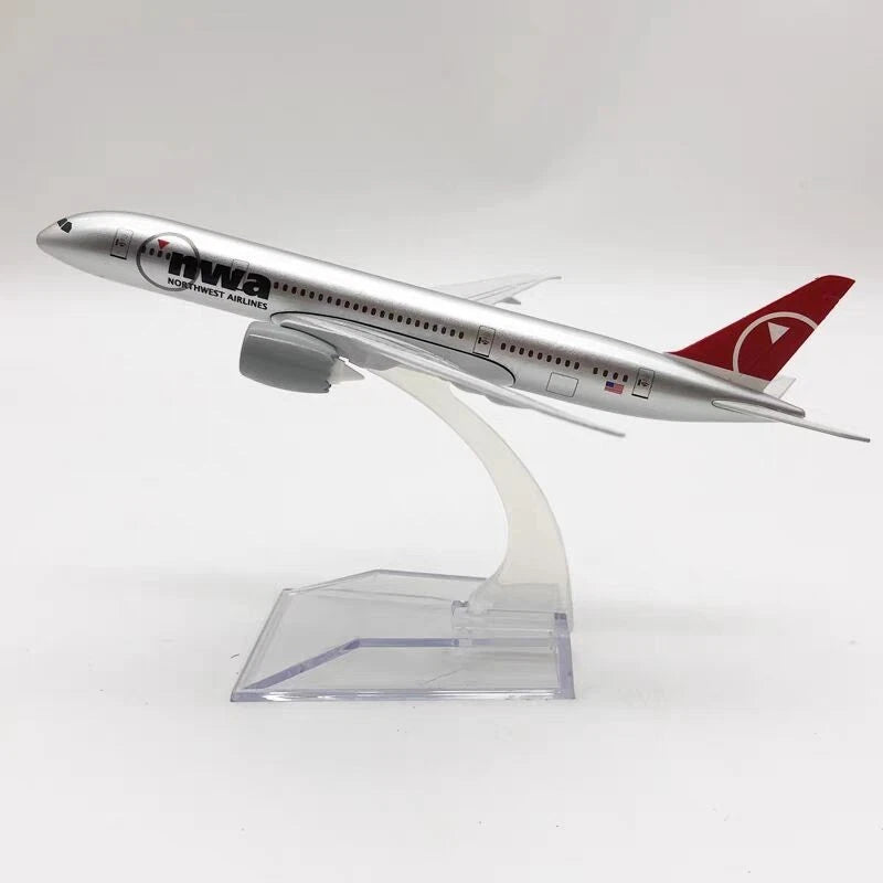 Northwest Airlines B787 Solid Alloy Aircraft Model Boeing 787 Passenger Plane 07FC0E-D4 - KOEEK