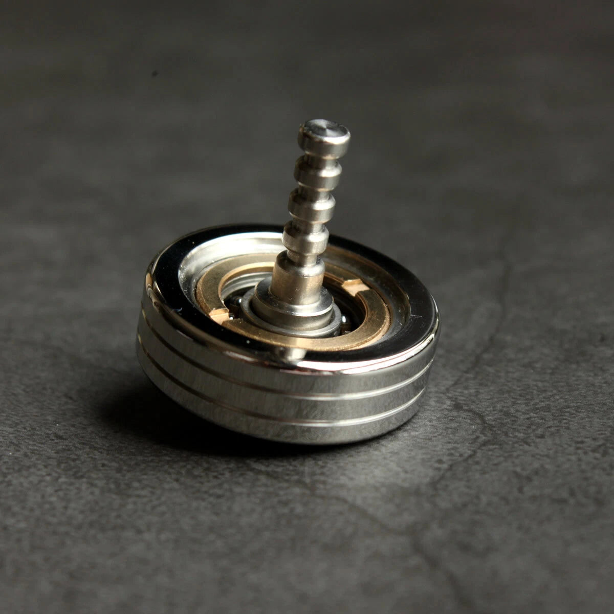 2 in 1 Spinning Top Spinner Creative Brass Ceramic Bead Super Precision EDC Toys 07FC0E-D4 - KOEEK