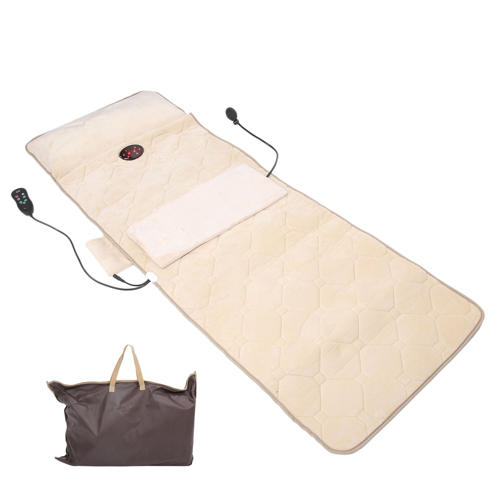 new Neck Shoulder Massage Mat Home Massage Mattress Beige (UK Plug )(UK Plug ) HGF koeek - KOEEK