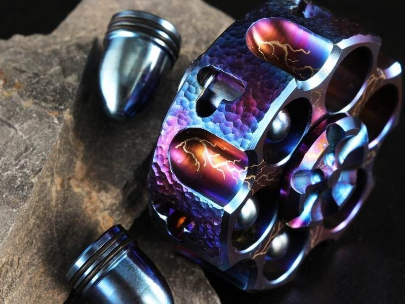 Titanium Hand Twisting Spinning Top Gyroscope  EDC Fidget Bearing Spinner Toy 07FC0E-D4 - KOEEK
