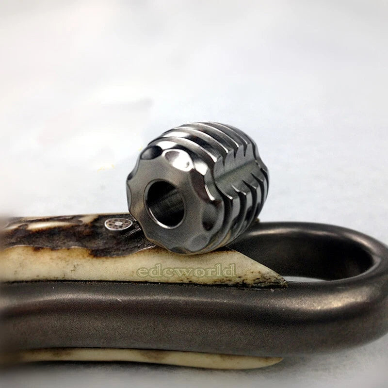 EDCgear TC4 Titanium Ti Key Parachute Cord EDC Pendant Bead Lanyard Tool DZ-KB3 EDCGEAR - KOEEK