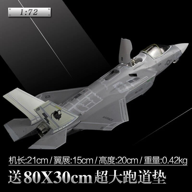 1:72 Military F35A Fighter Model Alloy Simulation Shipboard Aircraft Pendant 07FC0E-D4 - KOEEK