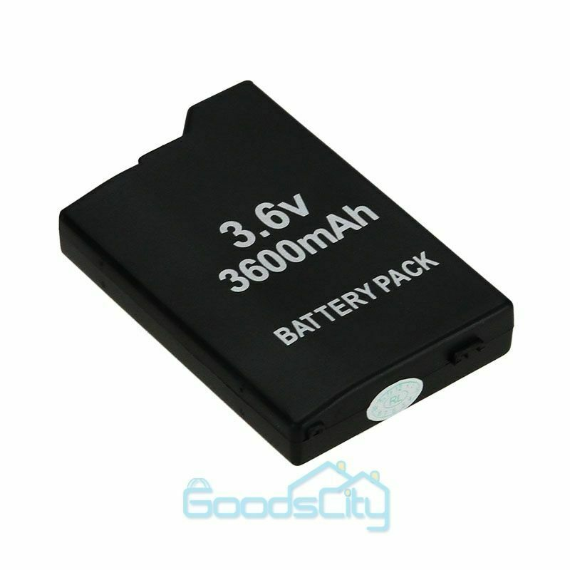 nyt 2-20X 3600 mah genopladeligt batteri til PSP Slim 2000/2001/3000/3001/3003+oplader