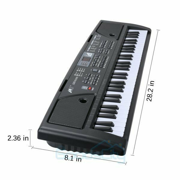 nytt Smart Digital Piano Keyboard 61 Key - Bærbart elektronisk instrument med mikrofon