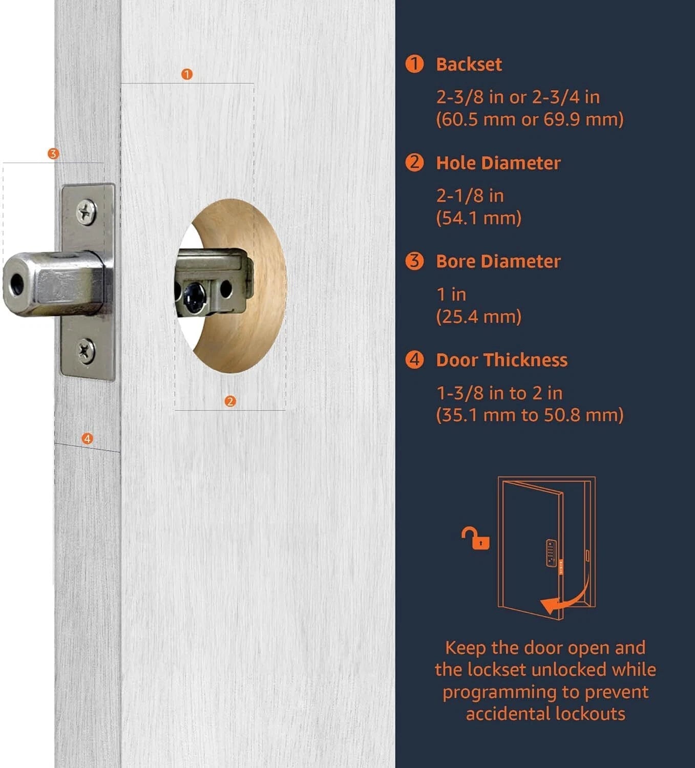 Electronic keypad door locks w/touch control keyless entry w/key entry option 07FC0E-D4 - KOEEK