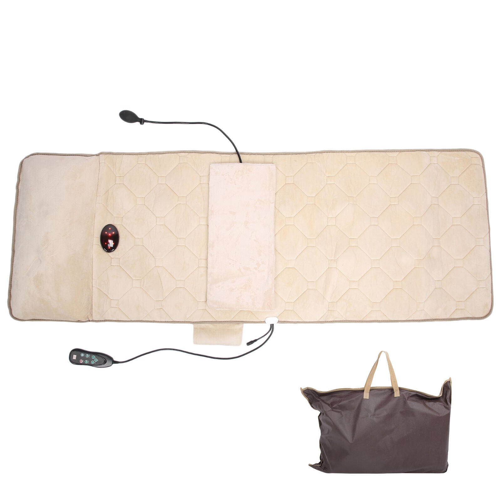 new Neck Shoulder Massage Mat Home Massage Mattress Beige (UK Plug )(UK Plug ) HGF koeek - KOEEK