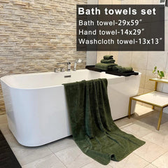 Towels, 29x59-Inch Oversized Bath Towel Set (6-Piece) for Bathroom 07FC0E-D4 - KOEEK