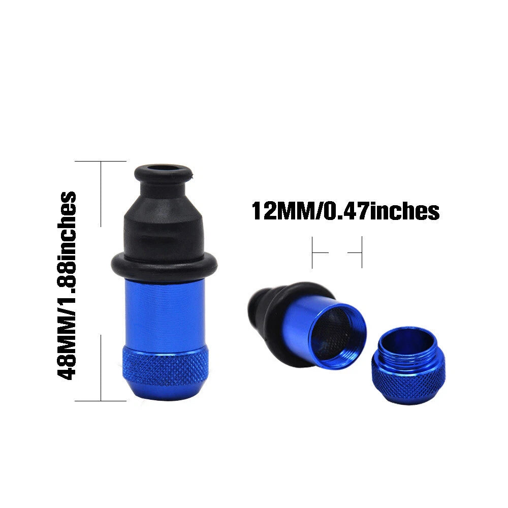 Metal Bullet Smoking Pipes Tobacco Herb Hitter Creative  Pacifier Pipe 2Pcs 07FC0E-D4 - KOEEK