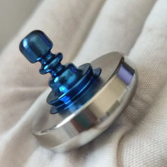 Titanium+Stainless Steel Spinning Top Finger Spinner Ceramic Bead Fidget EDC Toy 07FC0E-D4 - KOEEK