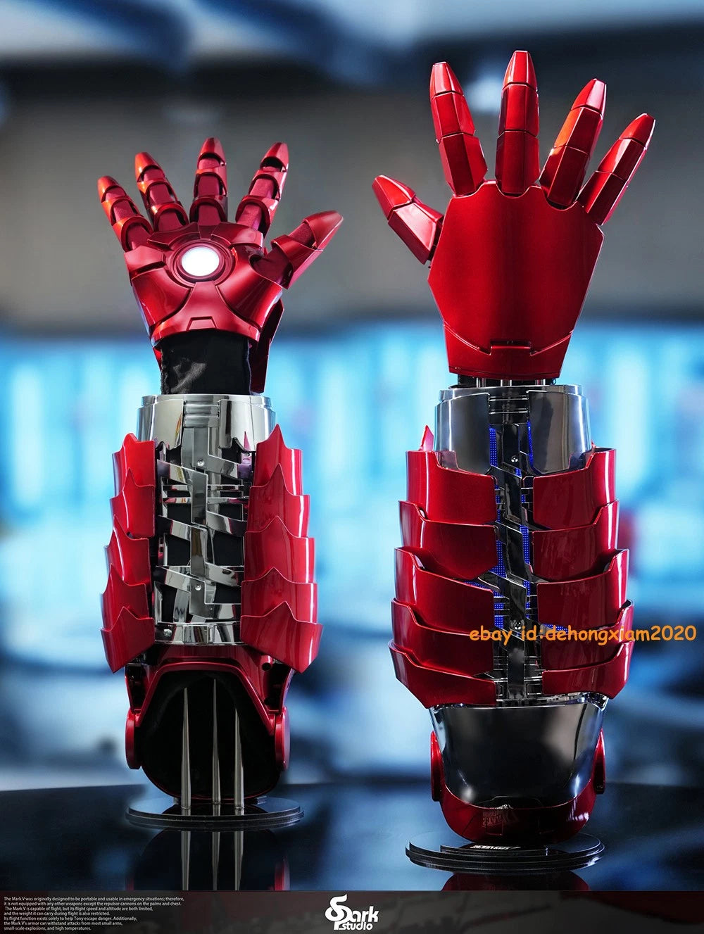 Iron Man MK5 Right Arm Gloves 1:1 Wearable Voice Control Touch Remote Control 07FC0E-D4 - KOEEK