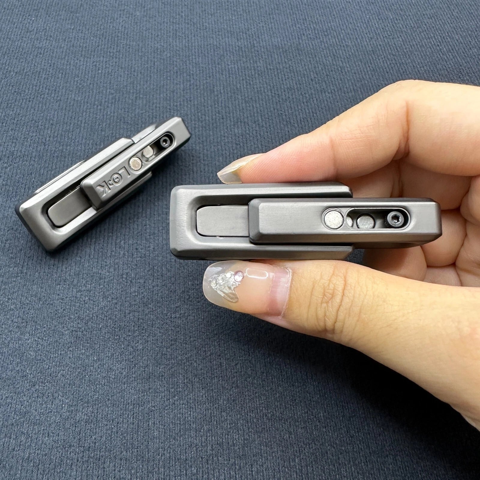 Fidget Slider EDC Push Haptic Slider Double Xlock Toy Adults Stress Relief Gifts 07FC0E-D4 - KOEEK
