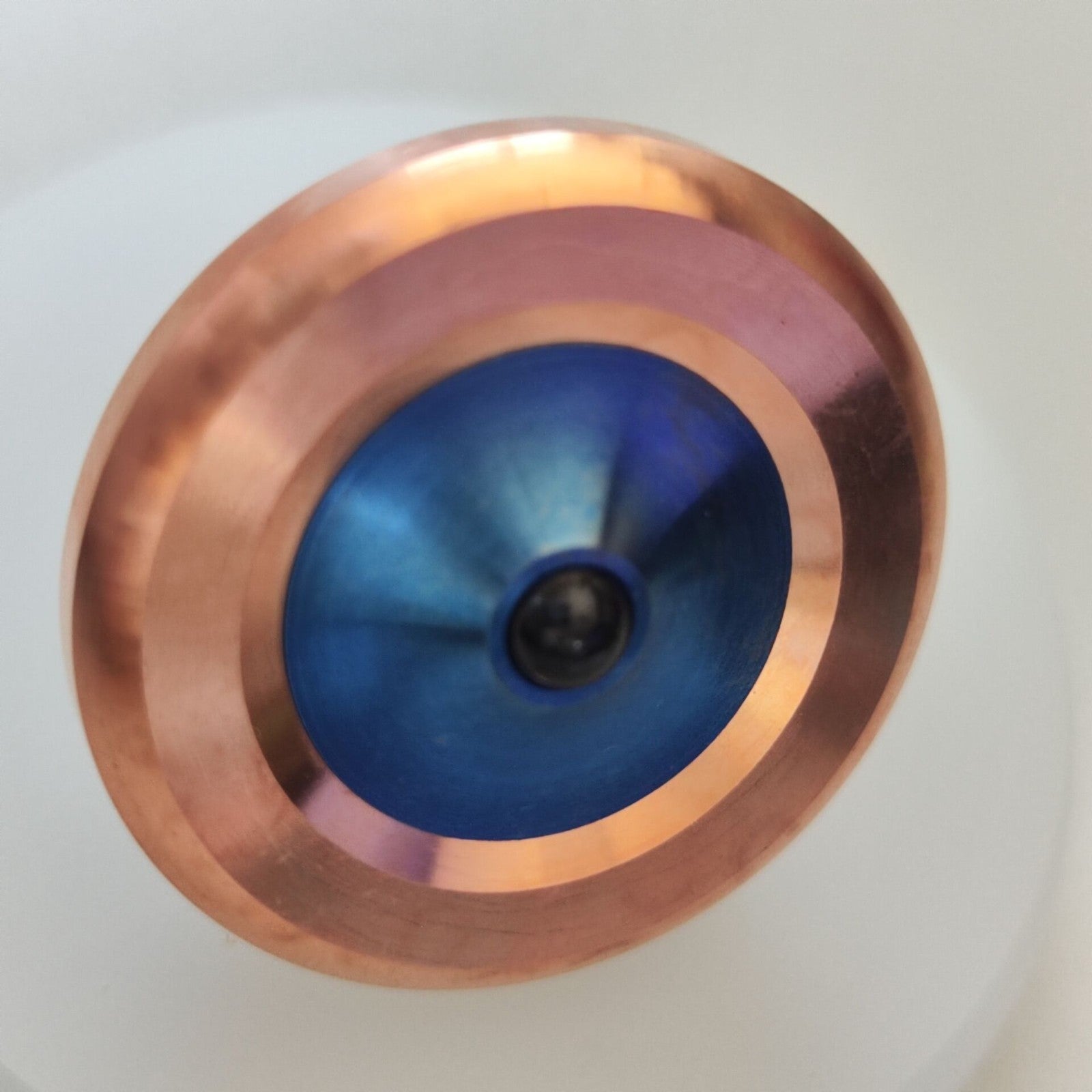 Titanium Copper Spinning Top Finger spinner Ceramic Bead Fidget EDC Toy 07FC0E-D4 - KOEEK