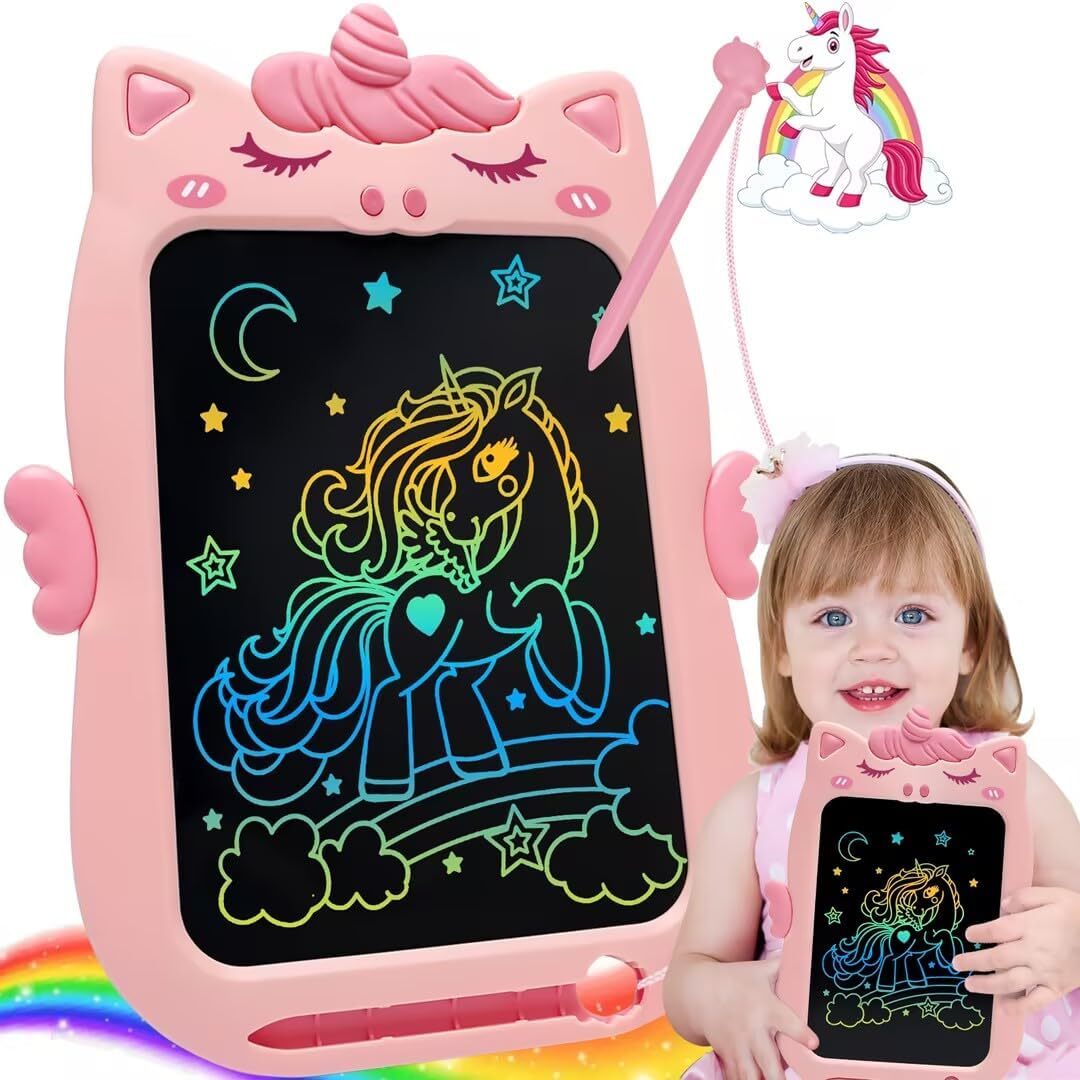 new Toys for 1 2 3 Year Old Girl Gifts,10IN LCD Writing Tablet Pink 07FC0E-D4 - KOEEK