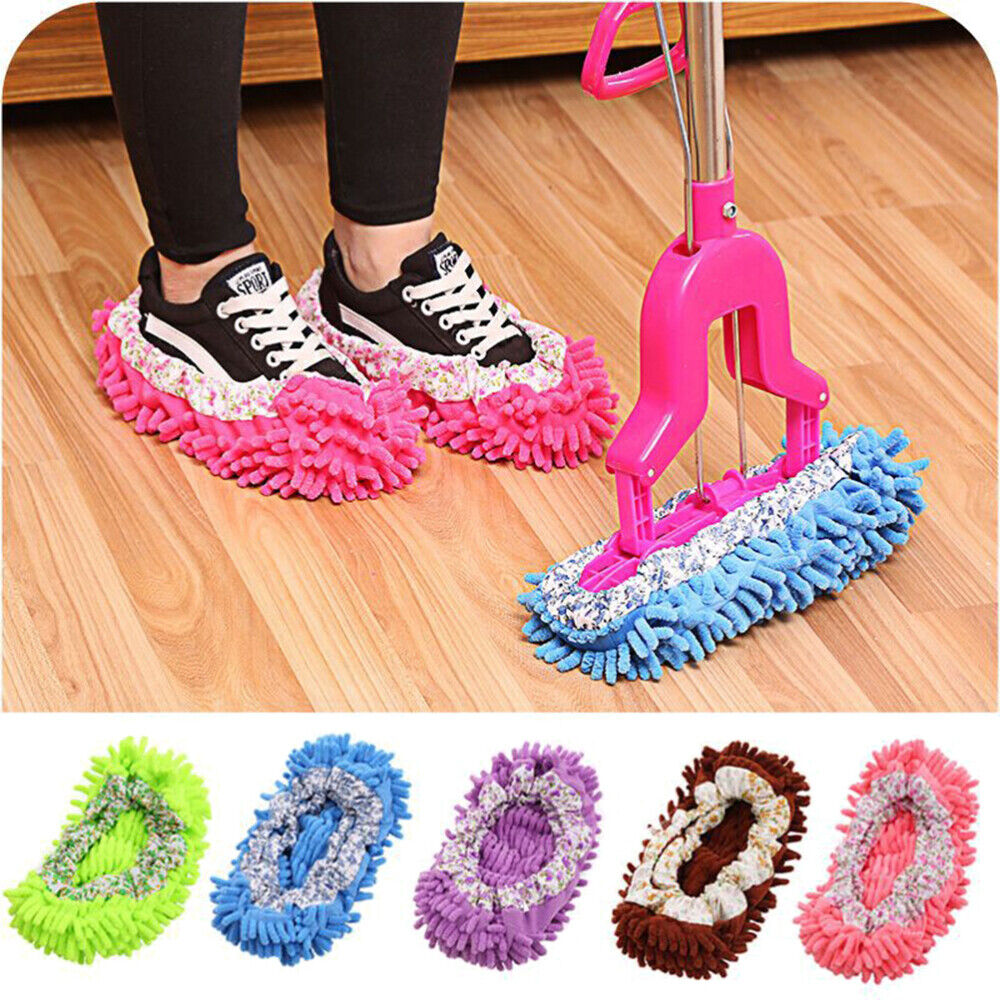 new Floor Cleaning Slippers Sweeping Mop for Women Microfiber Duster Mops koeek - KOEEK