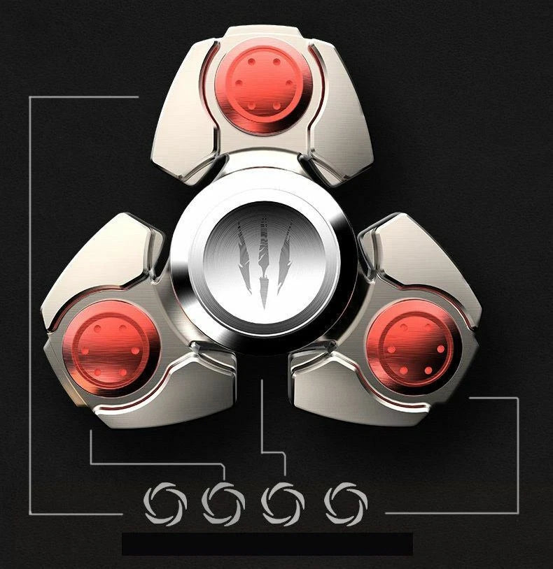 Steel Alloy Fidget Hand Spinner Finger Gyro Toys EDC Focus Stress Reliever Gift 07FC0E-D4 - KOEEK