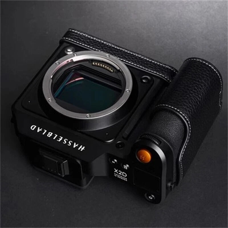 Retro  Leather Half Case Handmade Camera Cover for Hasselblad X2D 100C 07FC0E-D4 - KOEEK