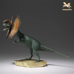 Dilophosaurus Brass Dinosaur Statue Model Collectible Display 7in Height Toy 07FC0E-D4 - KOEEK