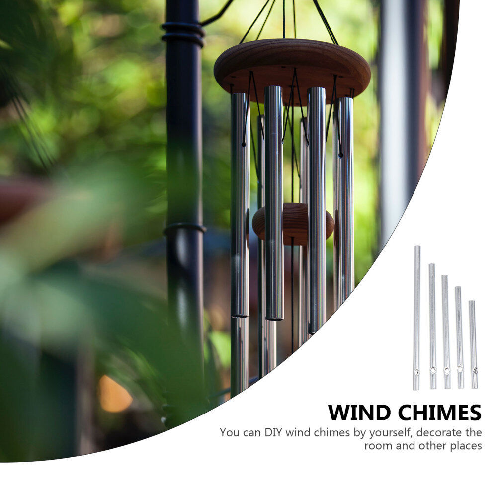 new  25 Pcs Aluminum Tube Wind Chimes Bell Pendant Windchime Kits Accessories koeek - KOEEK