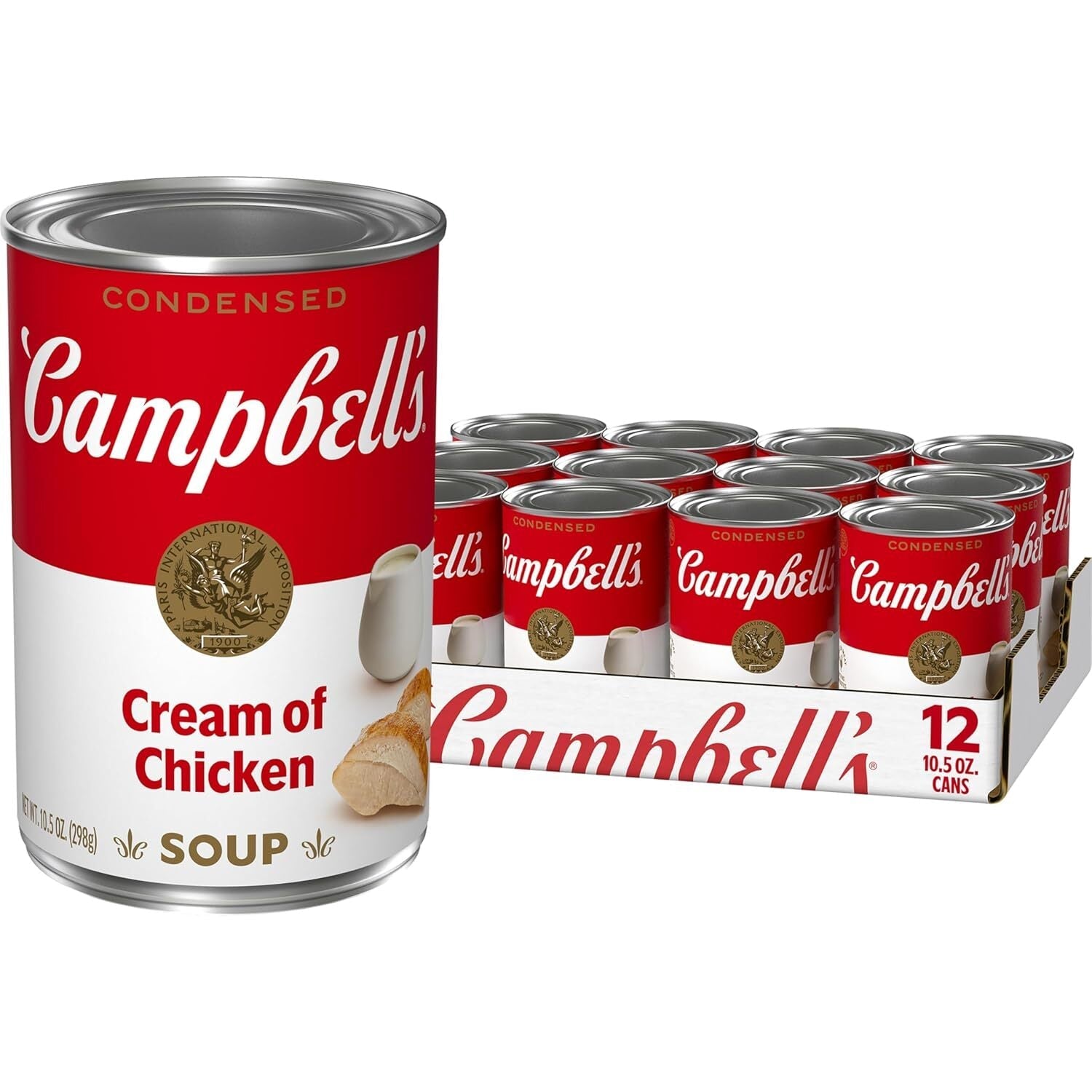 new Campbell's Condensed Cream of Chicken Soup, 10.5 Fl Oz (Pack 12) CAMPBELL'S - KOEEK